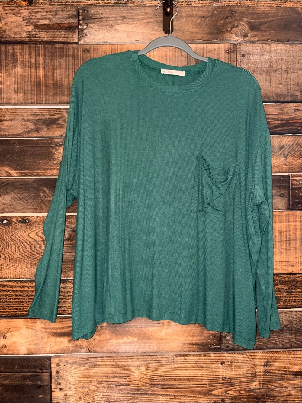 Zenana Ribbed Long Sleeve Top